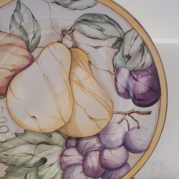 American Atelier Pompeii Fruit 8" Salad Plates # 5019 Set of 2 - Picture 3 of 13